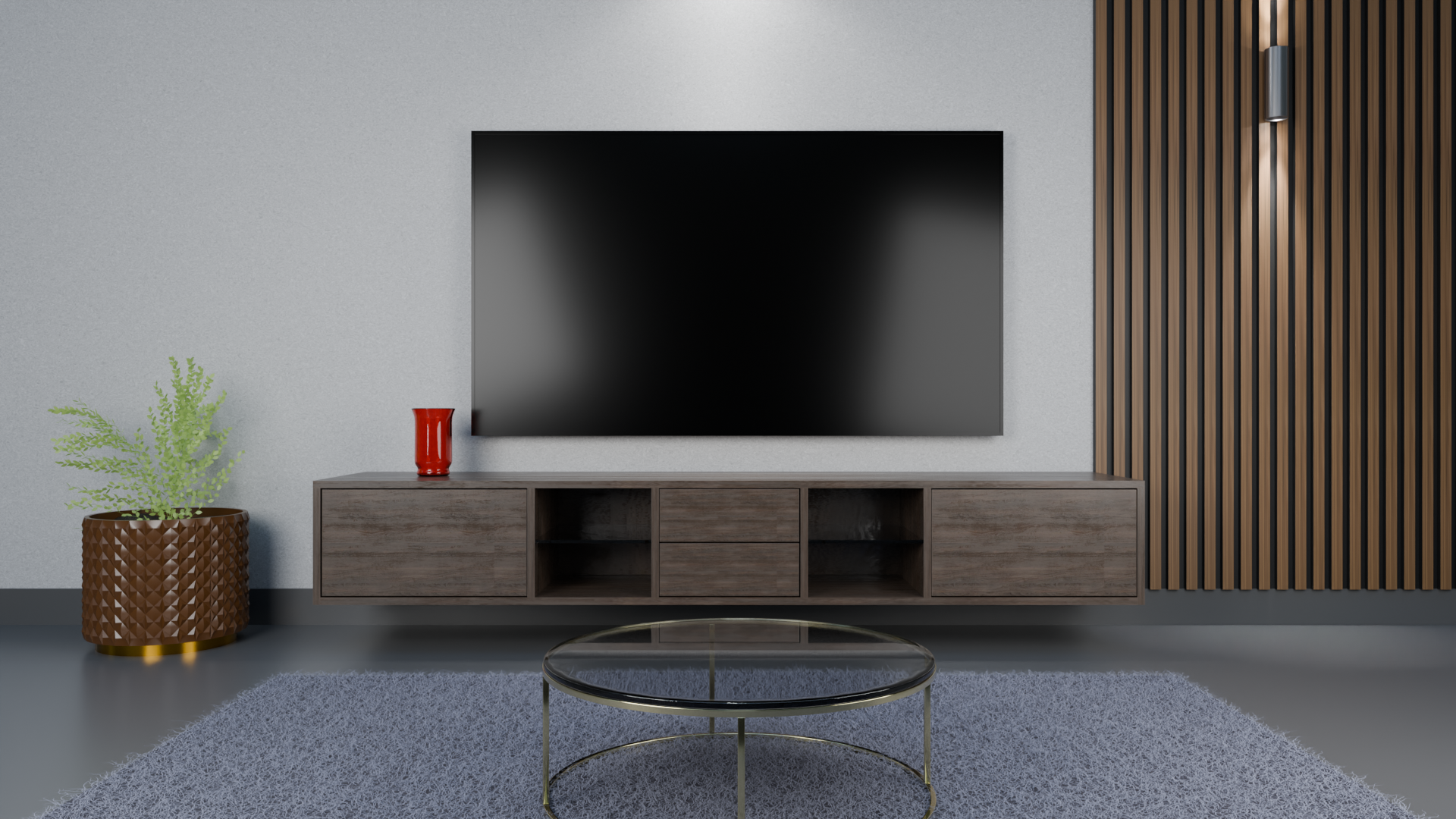 Stylish Melamine and Metal Frame Bedside Table